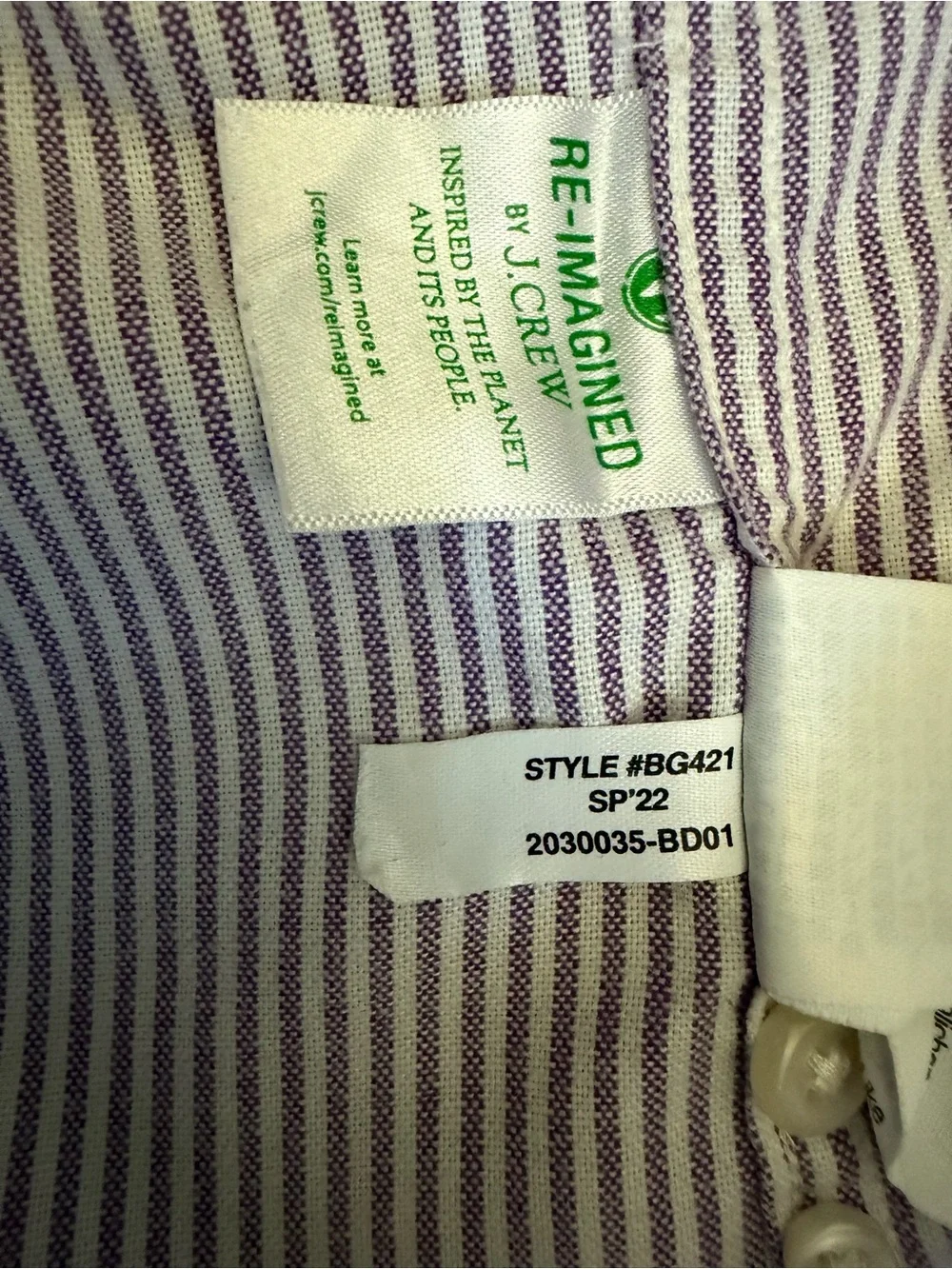 J. Crew Men's Broken-In Oxford Long Sleeve Button Down Slim Fit Shirt - Small